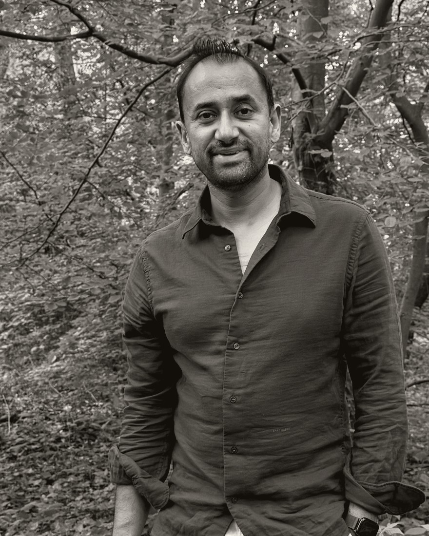 Dev, founder of London Free Guide, on a north London woodland path