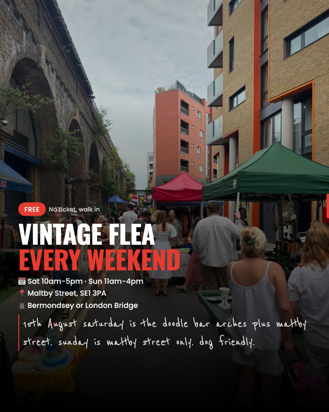 Go East Vintage Flea: a free vintage market in Bermondsey