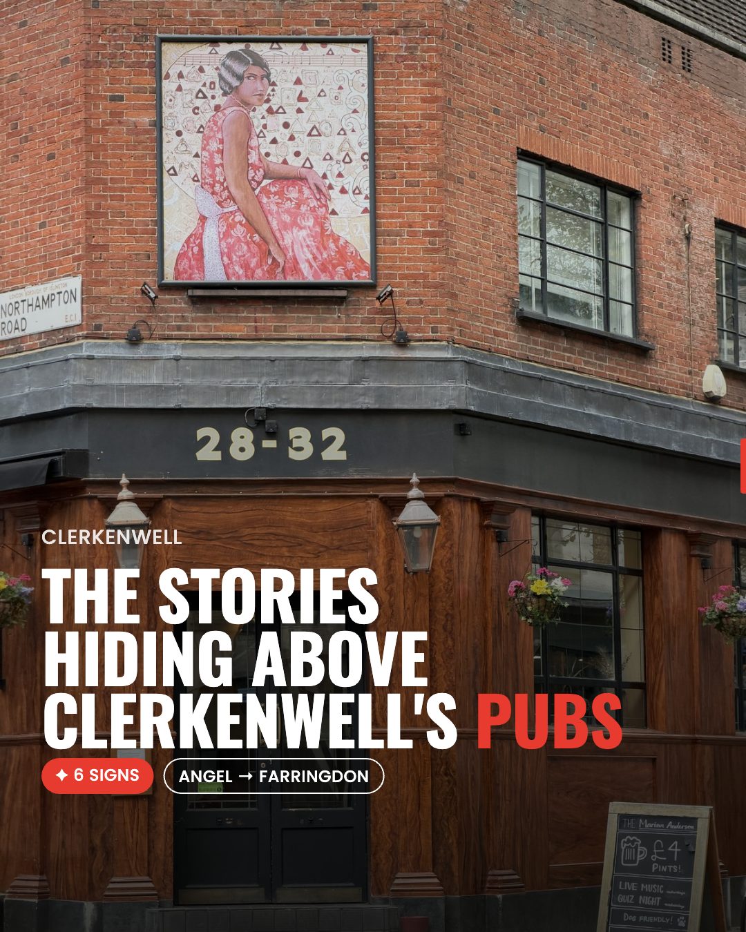 The stories hiding above Clerkenwell's pubs