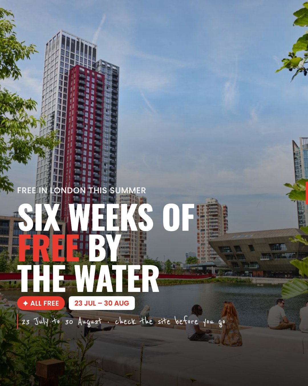Round the Dock: six weeks of free at Canada Water